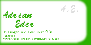 adrian eder business card